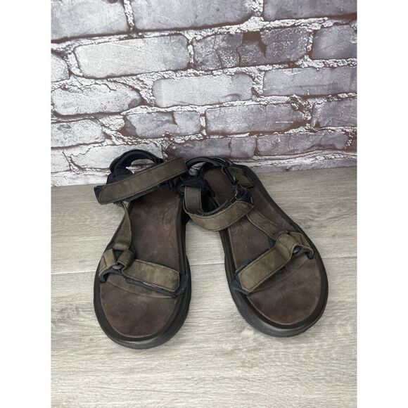 Teva Terra FI 4 Brown Spider Rubber Strap Sandals Men Sz 12M US/45.5EU 1006251